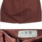 Free People  We the Free Denim Mini Skirt in Burnt Orange size 26 Photo 1