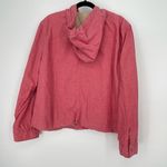 J.Jill  Unisex Pink Chambray Utility Hooded Button Front Jacket Extra Large‎ Photo 6