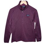 Patagonia Women’s Sz Medium Better Sweater® 1/4-Zip Fleece in Purple 25618 Photo 0