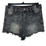 Kendall + Kylie SZ 13/31 Drifter Hi-Rise Jean Shorts Stretch Frayed Acid Wash Photo 0