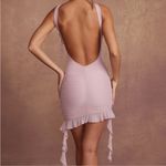 Oh Polly  Iolanda Backless Ruffle Mini Dress Light Pink Size 4 Photo 1