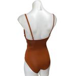 ZARA  Brown Sleeveless Floral Lace Cami Camisole Tank V Neck Bodysuit Top Size S Photo 1