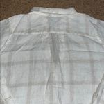 CP Shades Teton Linen Tunic Dress Patch Pockets Long Sleeve V Neckline White S Photo 7