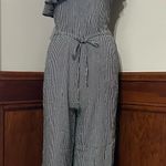 American Eagle Outfitters One Shoulder Gingham Cropped Culotte Jumpsuit Photo 0