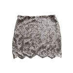 Akira  Chicago Red Label Gold Sequined Scalloped Hem Mini Skirt Photo 1