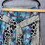 Vintage 90s Zashi Maxi Skirt Patchwork Handkerchief Artwear Abstract Boho S Blue Photo 1