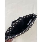 Minicci Women's Black & White Polka Dot Clutch with rose/Bag small SKU 4788 Photo 3