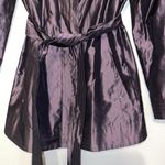 I. N. C. International concepts M silk blend zip belt pockets jacket. Purple! Purple Size M Photo 2