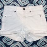 American Eagle White High Waisted Shorts Photo 0