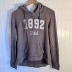 Abercrombie & Fitch Taupe Brown 100% Cotton Hooded Sweatshirt Women’s Size M Photo 0