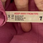 Free People NEW  S On Repeat Linen Blend Shorts Bermuda Pink High Rise 9” Inseam Photo 5