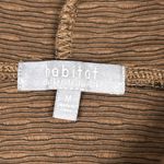 Habitat  Jacket Womens Medium Cardigan Hooded Brown Black Striped Pockets Photo 2