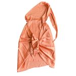 Baobab Marea Satin Mini Cover Up Wrap Dress One Shoulder Blossom Peach Small Orange Photo 4