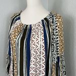 Elan  Women's Off Shoulder Dress Mini Multicolor Wide Ruffle Sleeves One Size Photo 1