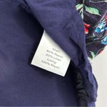 Draper James Navy Blue Ditsy Floral Sleeveless Flutter Midi Dress Size Large Photo 9