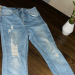 Wax Jean Distressed Light Blue Women's Jeans Photo 0