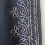 FRIENDS Vintage 90's Cotton Black Embroidered Cropped Preppy Indie Pants 3 Size undefined Photo 1