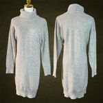Ralph Lauren Lauren  Gray Speckled Turtleneck Sweater Dress Size Medium Cozy Knit Photo 0