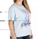 Britney Spears Licensed Women’s Soft Short Sleeve Tee shirt. Blue Size L Photo 3