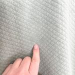 L.L.Bean Quilted Snap Pullover Sweatshirt Funnel Neck Comfy Green M Cozy Size M Photo 5