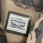 Levi's Levi’s Cotton Camo Printed Military Utility Trucker Jacket: Army Green/Tan Photo 12