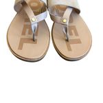 Sorel  Ella II Slip-On Flip Flop Sandals Suede Leather Neutral Tan Size 8 Women's Photo 5