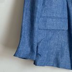 ZARA NWT  Blue Shimmer Metallic Blazer Size Small Photo 3