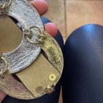 Chico's BOHO WESTERN CONCH LEATHER BELT BLACK Photo 4