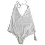 Vitamin A  Bianca Bodysuit Ecolux White One-Piece Swimsuit Womens Large Photo 3
