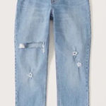 Abercrombie & Fitch Abercrombie Curve Love 90s Ultra High Rise Straight Jeans Photo 0