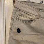 NEW Twin Set women's size 33 light stone wash hand distressed ankle zipper jeans Gray Photo 4