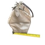 Coach  large Metallic Leather Tote Photo 13