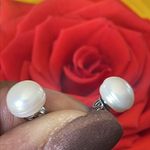 A New Day  earrings sterling silver nickel free faux pearl jewelry New Photo 4