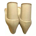 1. State  Saffy Block Heel Pointy Toe Pump, Nude Leather, Womens Size 8.5 M / 39 Photo 5