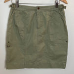 Caribbean Joe  olive Khaki skirt.  Size 6. Photo 0