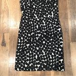 Ann Taylor  Black White Polka Dot Vneck Dress Size 6 Photo 4