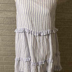Rails  Sandy Blue Striped Sleeveless Ruffled Sundress Dress Size‎ Medium Photo 0