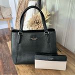 Kate Spade  Medium Triple Compartment Satchel Jackson Black With Wallet Photo 0