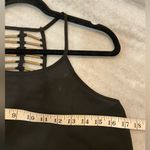 MINE Size S Black Flowy Racerback Spaghetti Strap Tank Top Open Gold Beaded Back Photo 7