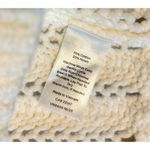 NWOT Haven Well Within Open Stitch Johnny Collar Sweater, White, Sz S White Photo 4