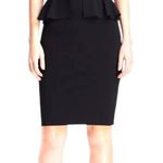 Rebecca Taylor  Peplum Sheath Dress - Black - 4 Photo 0