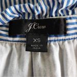 J.Crew  blue and white pinstriped long sleeve tiered dress with pockets lined xs Photo 1