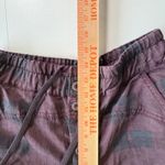 Anthropologie  Plaid Button Fly Jogger Pants Womens XS Purple Black Linen Blend Photo 6