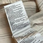 H&M Cream Tan Off The Shoulder Striped Short Sleeve Pullover Blouse Top Size 2 Photo 7