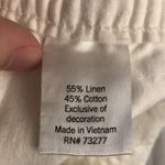 Sonoma NWT White Linen Pants, size medium Photo 4
