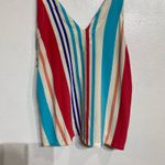 Lulus Adrift Multi Striped Tank Top Sz M Photo 3