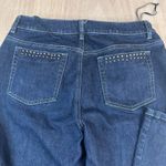 Jones New York Signature Jeans Women’s 8 Stretch Bootcut Blue Denim Studded Photo 3