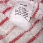 Hummingbird size small red & white striped top Photo 4