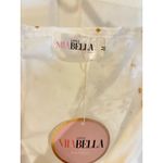 Little Mia Bella Floral Mini Dress Puff Sleeve‎ Square Neck Party M Gold Size M Photo 2