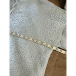 Aerie  Sherpa Pullover Size Medium Fleece Pale Blue Warm Mock Neck Photo 5